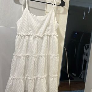 White baby doll dress